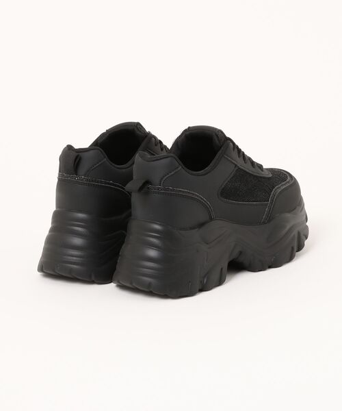 Shoes in Closet（シューズインクローゼット）の「【再入荷】+6.5㎝ 軽量 厚底 2WAY パールリボン レース ボリューム スニーカー 2678（スニーカー・レディース・ホワイト/ブラック・M/S/LL/L）」の7枚目の写真