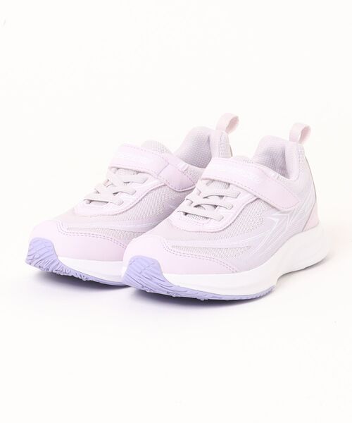 瞬足（シュンソク）の「【瞬足】防水設計スクールスニーカー（スニーカー・キッズ・ラベンダー/サックスブルー・19.0cm/20.0cm/21.0cm/21.5cm/22.0cm/22.5cm/23.0cm/23.5cm/19.5cm/20.5cm）」の2枚目の写真