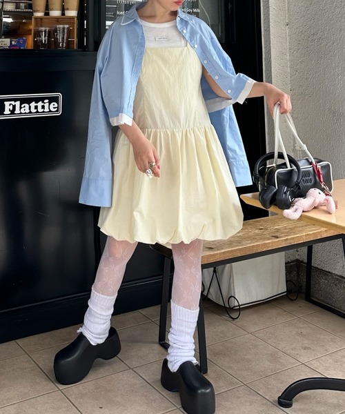 Alice+Olivia ★NESSA バルーン裾 バブル ミニ ワンピース 人気 楽天市場】2color レディース ワンピース バルーンワンピース