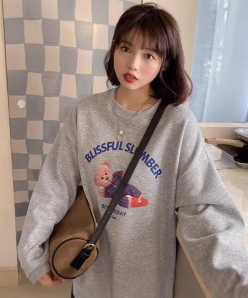 paravion（パラビオン）の「テディベアスウェット（スウェット・レディース・ネイビー/グレー・FREE）」の4枚目の写真