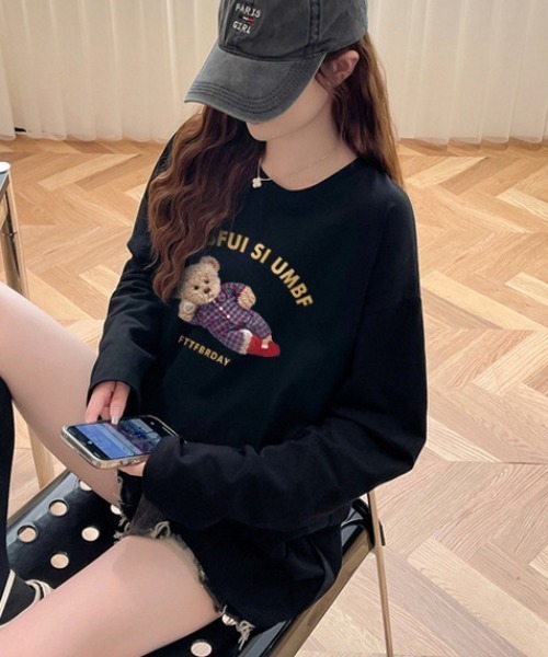 paravion（パラビオン）の「テディベアスウェット（スウェット・レディース・ネイビー/グレー・FREE）」の8枚目の写真