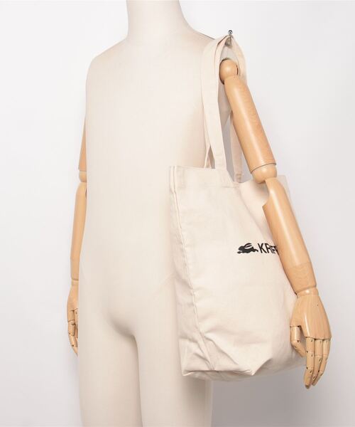 KRIFF MAYER（クリフメイヤー）の「KRIFF MAYER キャンバス トートバッグ 男女兼用（トートバッグ・メンズ・アイボリー/ブラック・FREE）」の16枚目の写真