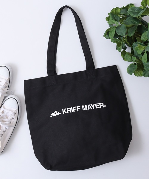 KRIFF MAYER（クリフメイヤー）の「KRIFF MAYER キャンバス トートバッグ 男女兼用（トートバッグ・メンズ・アイボリー/ブラック・FREE）」の2枚目の写真