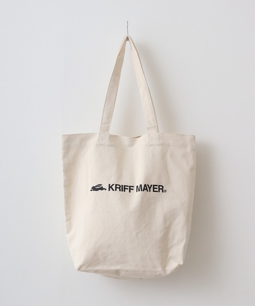 KRIFF MAYER（クリフメイヤー）の「KRIFF MAYER キャンバス トートバッグ 男女兼用（トートバッグ・メンズ・アイボリー/ブラック・FREE）」の4枚目の写真