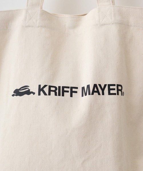 KRIFF MAYER（クリフメイヤー）の「KRIFF MAYER キャンバス トートバッグ 男女兼用（トートバッグ・メンズ・アイボリー/ブラック・FREE）」の5枚目の写真