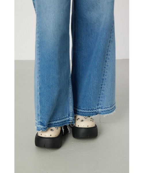 RODEO CROWNS WIDE BOWL（ロデオクラウンズワイドボウル）の「スタッズサボ（サンダル・レディース・ブラック/アイボリー・LARGE/MEDIUM）」の8枚目の写真