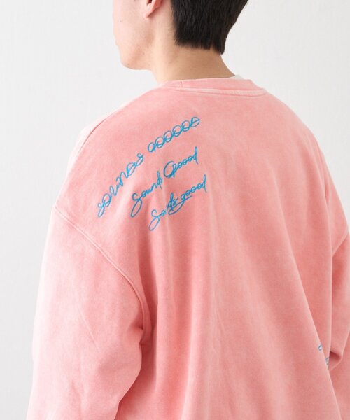 SOUNDS GOOOOD】プリント刺繍ヴィンテージスウェット