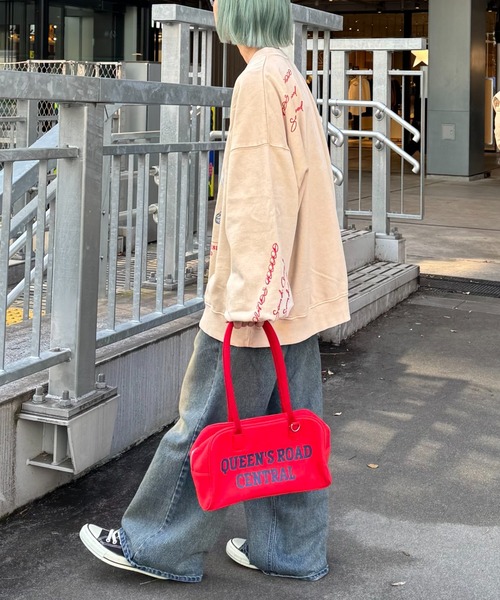 SOUNDSGOOOOD(サウンズグッド)の「【SOUNDS GOOOOD】プリント刺繍ヴィンテージスウェット(スウェット・レディース・ブラック/ベージュ/ピンク/グリーン/レッド/ベージュ系その他/ネイビー・ONE SIZE)」の22枚目の写真