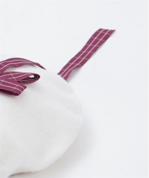 axes femme POETIQUE（アクシーズファムポエティック）の「ガーリーフェルトベレー（ハンチング/ベレー帽・レディース・ホワイト・FREE）」の5枚目の写真