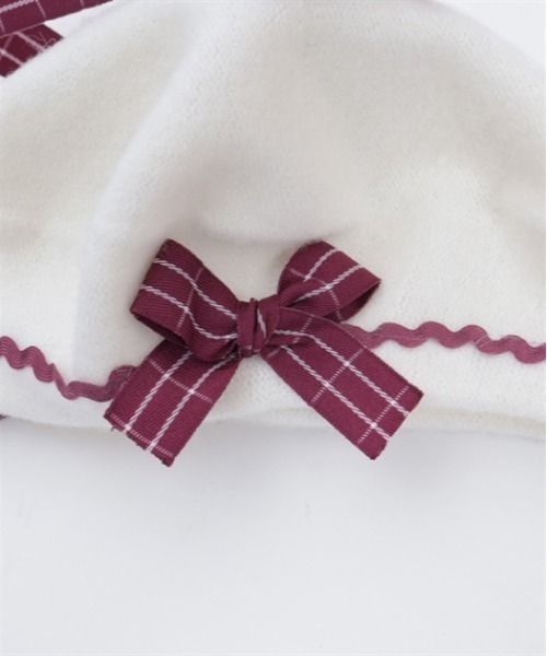 axes femme POETIQUE（アクシーズファムポエティック）の「ガーリーフェルトベレー（ハンチング/ベレー帽・レディース・ホワイト・FREE）」の7枚目の写真