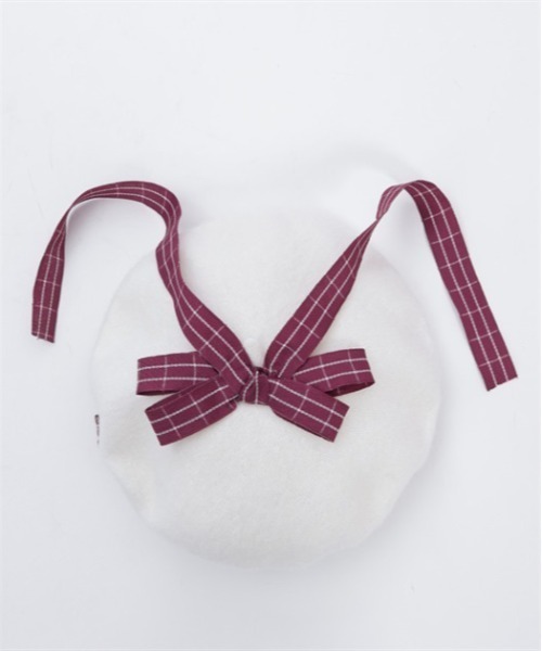 axes femme POETIQUE（アクシーズファムポエティック）の「ガーリーフェルトベレー（ハンチング/ベレー帽・レディース・ホワイト・FREE）」の8枚目の写真