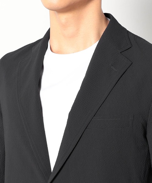 セール】ストレッチサッカーテーラードジャケット（テーラード