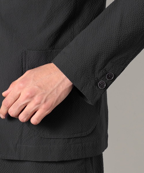 セール】ストレッチサッカーテーラードジャケット（テーラード