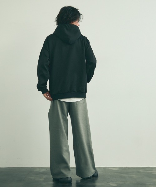 Shoowtime(ショウタイム)の「Spindle long string zip up hoodie / スピンドルロングストリングスジップアップフーディ(パーカー・メンズ・ブラック/グレー・X-LARGE/LARGE/MEDIUM)」の14枚目の写真