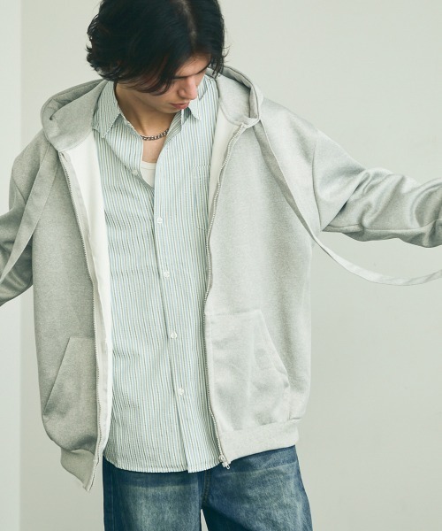 Shoowtime(ショウタイム)の「Spindle long string zip up hoodie / スピンドルロングストリングスジップアップフーディ(パーカー・メンズ・ブラック/グレー・X-LARGE/LARGE/MEDIUM)」の20枚目の写真