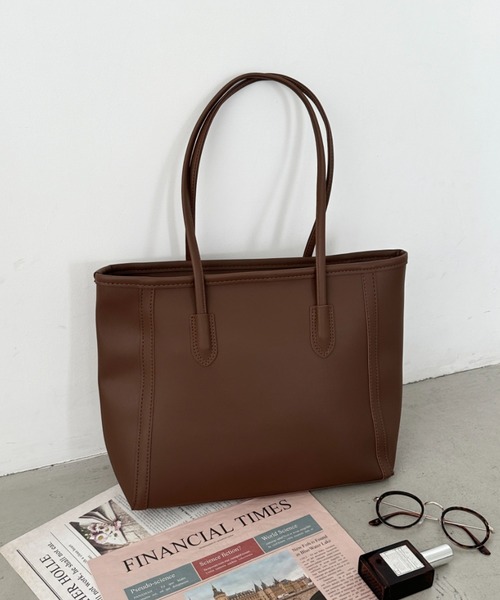 CLEA(クレア)の「【A4サイズ対応】スクエアトートバッグ(トートバッグ・レディース・ブラック/アイボリー/ブラウン・FREE)」の16枚目の写真