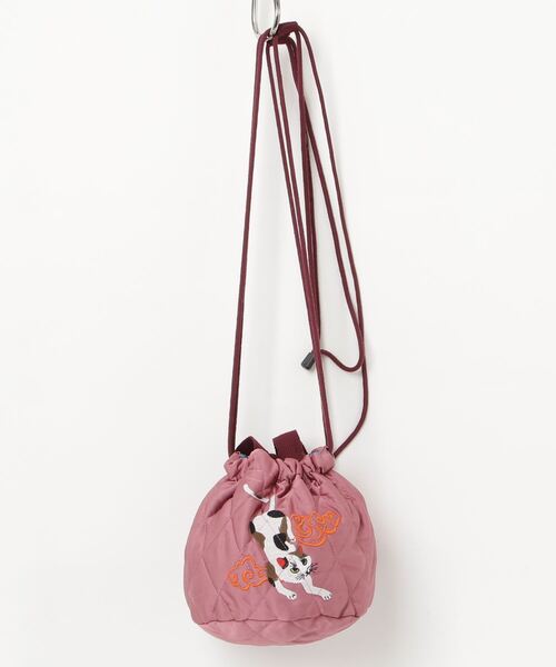 HOUSTON(ヒューストン)の「HOUSTON / SATIN EFFECT BAG(CAT) / 6007W(ショルダーバッグ・レディース・ネイビー/ミント/ピンク・ONESIZE)」の22枚目の写真