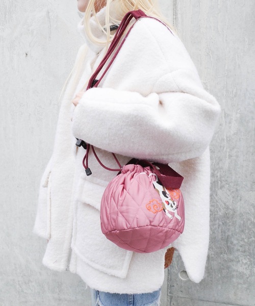 HOUSTON(ヒューストン)の「HOUSTON / SATIN EFFECT BAG(CAT) / 6007W(ショルダーバッグ・レディース・ネイビー/ミント/ピンク・ONESIZE)」の15枚目の写真