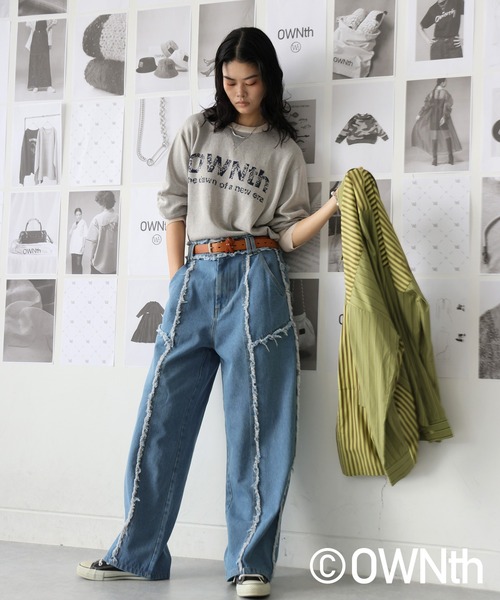 OWNth(オンス)の「グラデOWNthロゴニットトップス(ニット/セーター・レディース・ベージュ/ブラック/ブルー・ONESIZE)」の15枚目の写真
