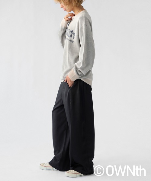 OWNth(オンス)の「グラデOWNthロゴニットトップス(ニット/セーター・レディース・ベージュ/ブラック/ブルー・ONESIZE)」の19枚目の写真