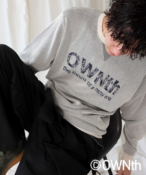 OWNth(オンス)の「グラデOWNthロゴニットトップス(ニット/セーター・レディース・ベージュ/ブラック/ブルー・ONESIZE)」の20枚目の写真