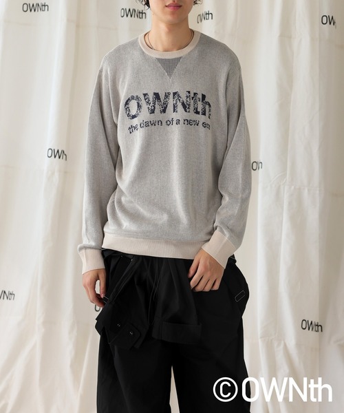OWNth(オンス)の「グラデOWNthロゴニットトップス(ニット/セーター・レディース・ベージュ/ブラック/ブルー・ONESIZE)」の21枚目の写真
