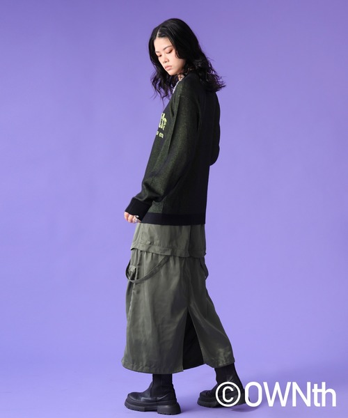 OWNth(オンス)の「グラデOWNthロゴニットトップス(ニット/セーター・レディース・ベージュ/ブラック/ブルー・ONESIZE)」の8枚目の写真