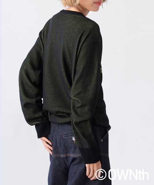 OWNth(オンス)の「グラデOWNthロゴニットトップス(ニット/セーター・レディース・ベージュ/ブラック/ブルー・ONESIZE)」の9枚目の写真
