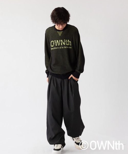 OWNth(オンス)の「グラデOWNthロゴニットトップス(ニット/セーター・レディース・ベージュ/ブラック/ブルー・ONESIZE)」の12枚目の写真
