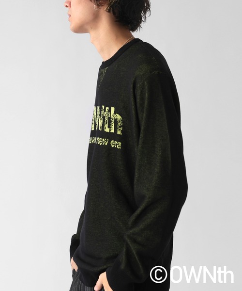 OWNth(オンス)の「グラデOWNthロゴニットトップス(ニット/セーター・レディース・ベージュ/ブラック/ブルー・ONESIZE)」の13枚目の写真