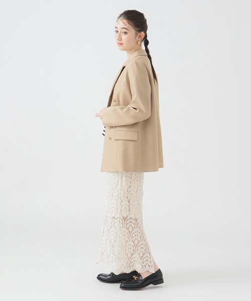 B:MING by BEAMS(ビーミングバイビームス)の「ダブル ブレスト ジャケット(S~M)(テーラードジャケット・レディース・ネイビー/ブラウン系その他・MEDIUM/SMALL)」の14枚目の写真