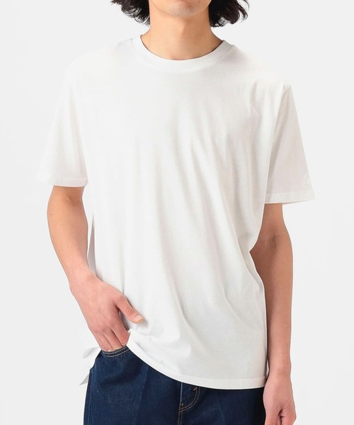 B:MING by BEAMS(ビーミングバイビームス)の「コットン天竺 ベーシック クルーネック Tシャツ(Tシャツ/カットソー・メンズ・オフホワイト/ブラック/ネイビー・SMALL/X-LARGE/LARGE/MEDIUM)」の1枚目の写真