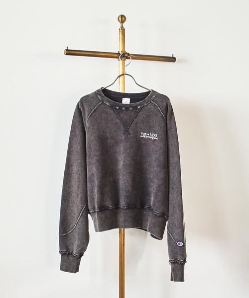 ROSE BUD×Champion HEAVY WASH SWEAT セール】【Champion別注】ROSE BUD×Champion HEAVY WASH SWEAT