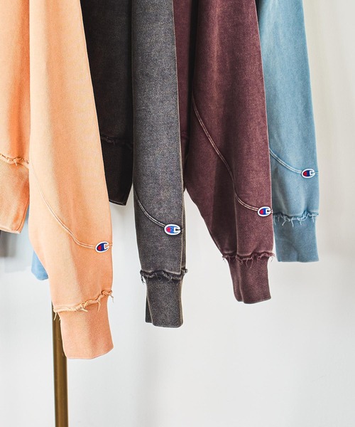 セール】【Champion別注】ROSE BUD×Champion HEAVY WASH SWEAT