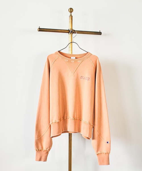 ROSE BUD×Champion HEAVY WASH SWEAT セール】【Champion別注】ROSE BUD×Champion HEAVY WASH SWEAT