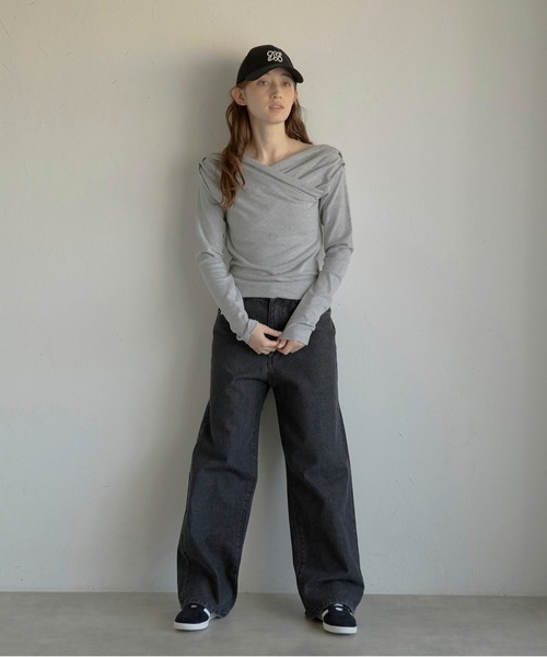 MINERTE(ミネルテ)の「【MINERTE】back damaged denim pants / バックダメージデニムパンツ(デニムパンツ・レディース・ブラック/ライトブルー・M/S)」の11枚目の写真