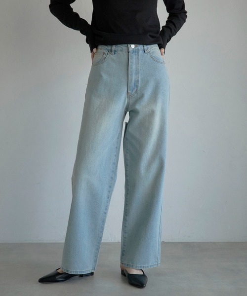 MINERTE(ミネルテ)の「【MINERTE】back damaged denim pants / バックダメージデニムパンツ(デニムパンツ・レディース・ブラック/ライトブルー・M/S)」の15枚目の写真