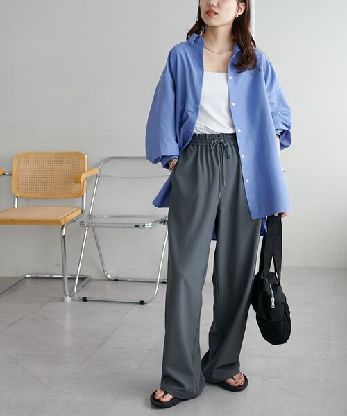 DISCOAT（ディスコート）の「【着回し力の高い万能シャツ！】ブロードビッグシャツ（シャツ/ブラウス・レディース・ブルー/ブルー系その他/ブルー系その他2/ピンク/イエロー・FREE）」の11枚目の写真