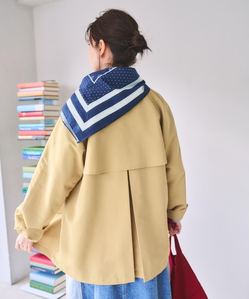 studio CLIP（スタディオクリップ）の「【撥水】ミドルトレンチコート[プチサイズあり]（トレンチコート・レディース・ネイビー/ベージュ/キャメル・FREE/PF）」の7枚目の写真