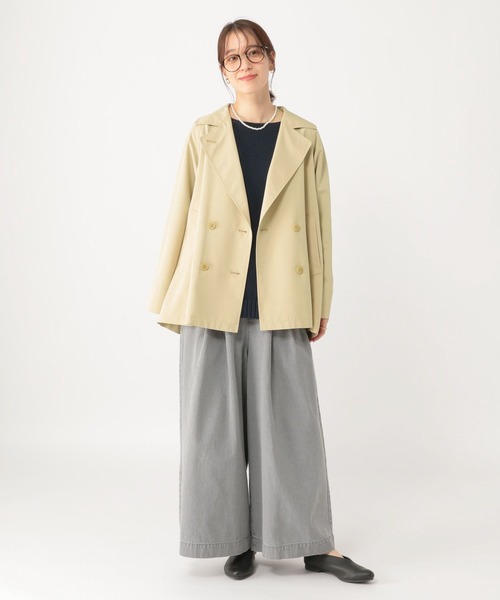 studio CLIP（スタディオクリップ）の「【撥水】ミドルトレンチコート[プチサイズあり]（トレンチコート・レディース・ネイビー/ベージュ/キャメル・FREE/PF）」の22枚目の写真