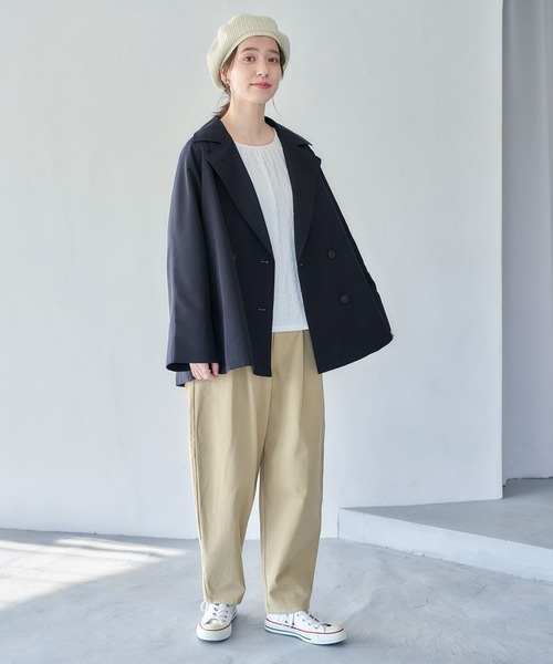 studio CLIP（スタディオクリップ）の「【撥水】ミドルトレンチコート[プチサイズあり]（トレンチコート・レディース・ネイビー/ベージュ/キャメル・FREE/PF）」の17枚目の写真