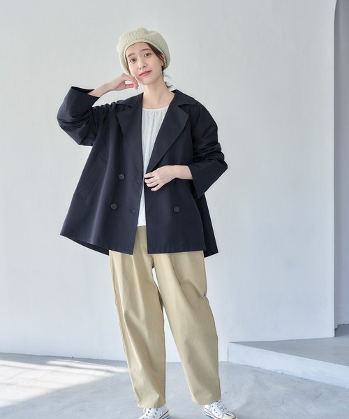 セール】【撥水】ミドルトレンチコート[プチサイズあり]（トレンチ