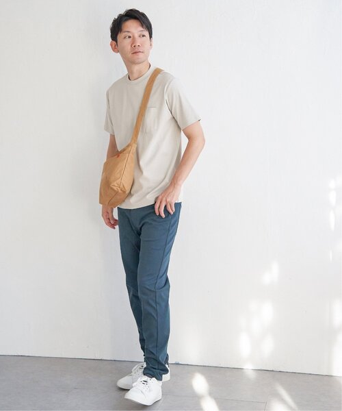 IKKA LOUNGE(イッカラウンジ)の「ポンチクルーネックジャケットTシャツ(Tシャツ/カットソー・メンズ・ライトグレー/ホワイト・XL/L/M/S)」の22枚目の写真