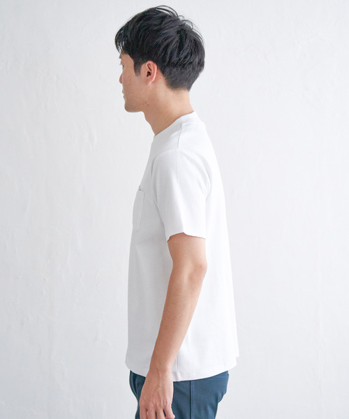 IKKA LOUNGE(イッカラウンジ)の「ポンチクルーネックジャケットTシャツ(Tシャツ/カットソー・メンズ・ライトグレー/ホワイト・XL/L/M/S)」の8枚目の写真