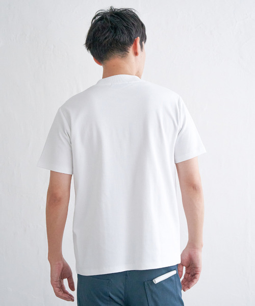 IKKA LOUNGE(イッカラウンジ)の「ポンチクルーネックジャケットTシャツ(Tシャツ/カットソー・メンズ・ライトグレー/ホワイト・XL/L/M/S)」の9枚目の写真