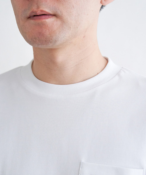 IKKA LOUNGE(イッカラウンジ)の「ポンチクルーネックジャケットTシャツ(Tシャツ/カットソー・メンズ・ライトグレー/ホワイト・XL/L/M/S)」の10枚目の写真
