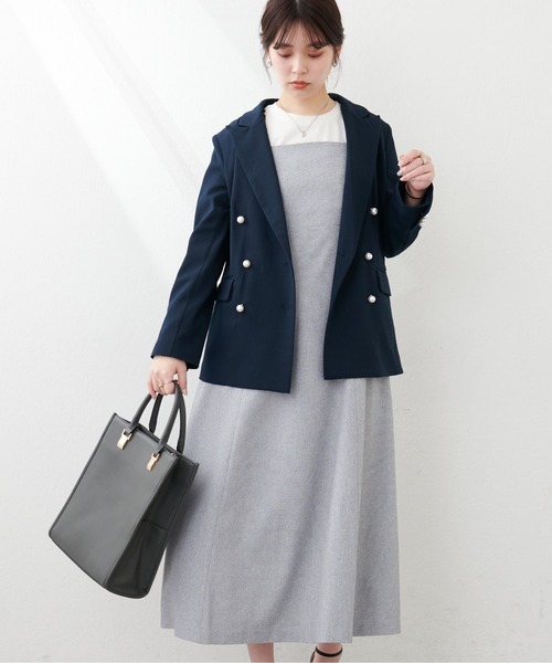 natural couture(ナチュラルクチュール)の「肩フリルフレアワンピース(ワンピース・レディース・ブラック系その他/グレー系その他/ブラウン系その他・FREE)」の11枚目の写真