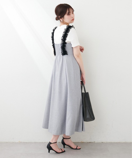natural couture(ナチュラルクチュール)の「肩フリルフレアワンピース(ワンピース・レディース・ブラック系その他/グレー系その他/ブラウン系その他・FREE)」の13枚目の写真