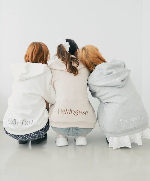 MAJESTIC LEGON（マジェスティックレゴン）の「SZKコラボ ゆるパーカー（パーカー・レディース・ベージュ/オフホワイト/グレー・MEDIUM）」の5枚目の写真