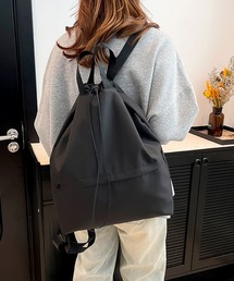 【軽量・A4収納可】ドローコードナップザック/リュックサック